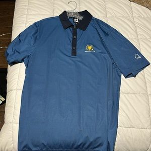 Men’s golf shirt medium - President’s Cup - Quail Hollow - foot joy - brand new